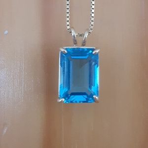 Sky Blue Topaz Pendant